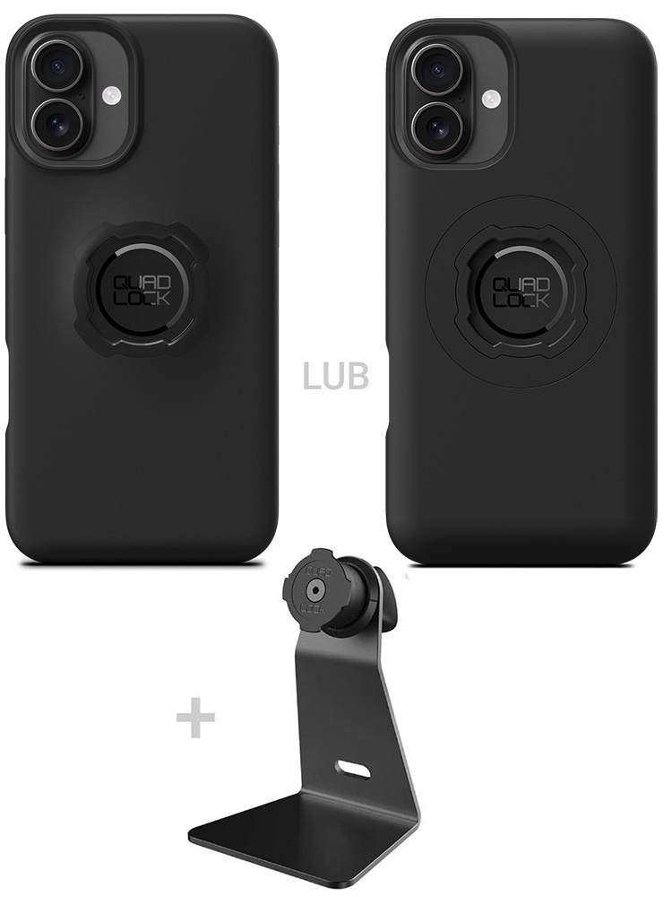 Zestaw na biurko: etui na telefon iPhone 16 Plus + uchwyt Quad Lock