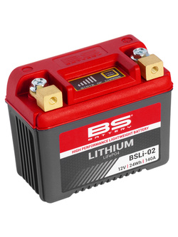 Akumulator motocyklowy BS Battery BSLi-02 litowo-jonowy ze wskaźnikiem naładowania 