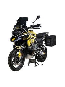 Zestaw: sakwy boczne Soft System Travel + stelaże srebrne + bagażnik Touratech BMW (wybrane modele) [poj.: 2 x 40l]