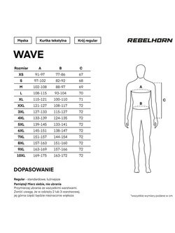 Kurtka motocyklowa tekstylna Rebelhorn Wave szara