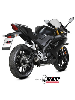 Pełny układ wydechowy (MK3) MIVV do Yamaha MT-125 (20-) / YZF R125 (19-) carbon