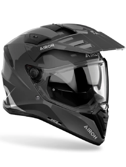 Kask adventure Airoh Bandit Color ciemnoszary połysk