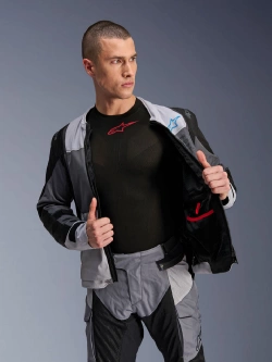 Kurtka motocyklowa tekstylna Alpinestars ST-2 Air czarno-szara