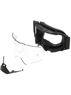 Gogle motocyklowe Leatt 5.5 Iriz z przyciemnianą brązową szybą, czarne-fluo