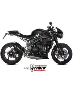 Tłumik motocyklowy Slip-On (X-M5) MIVV do Triumph Speed Triple 1050 R / S / RS (18-20) czarny