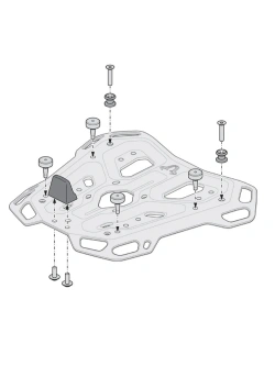 Zestaw: kufer centralny DUSC XL + stelaż Adventure-rack SW-Motech BMW R 1300 GS (23-) [poj.: 55l]