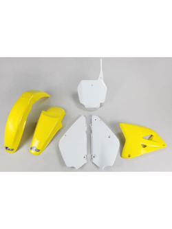 Komplet plastików UFO do Suzuki RM 85 (00-) żółto-białe