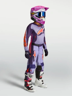 Bluza cross dziecięca Alpinestars MX Fluid Hunt fioletowo-różowa