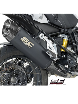 Tłumik SC-Project Oval Black Titanium + Carbon (SLIP ON) - BMW R 1200 GS - ADVENTURE [17-18]