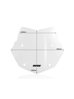Szyba motocyklowa WRS Rallye Evo BMW R 1200 GS/ Adventure (04-12) przezroczysta
