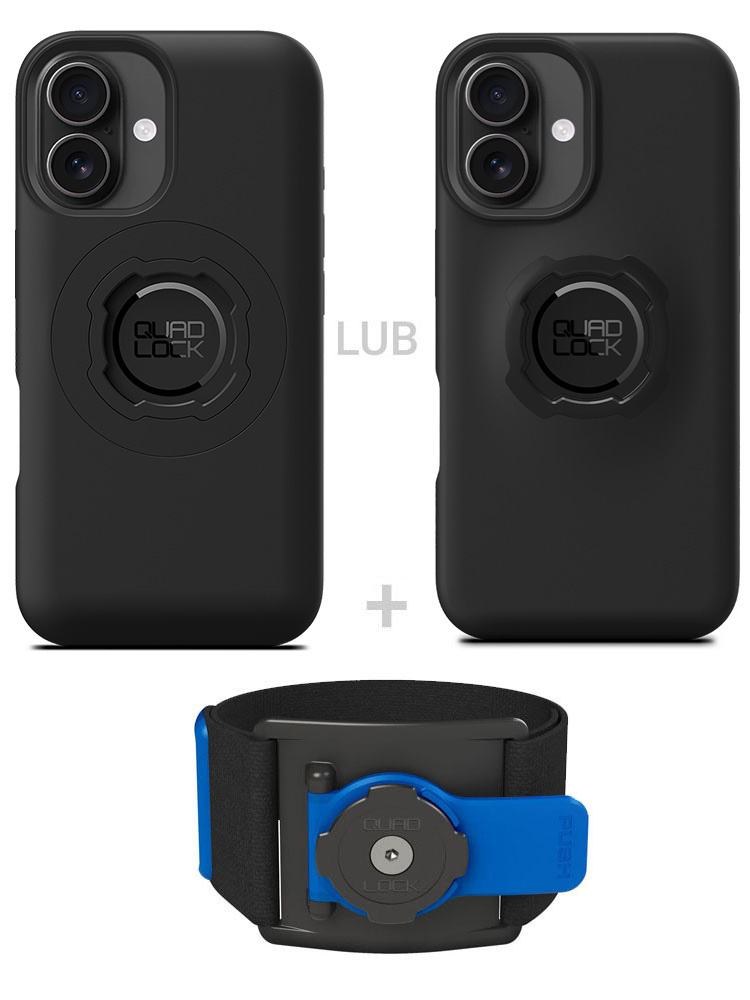 Zestaw do biegania: etui na telefon iPhone 16 oraz opaska sportowa Quad Lock
