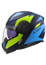 Kask szczękowy LS2 FF902 Scope II Duria niebiesko-fluo