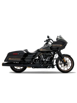 Tłumiki motocyklowe Rinehart Racing 4.5" HP45 XL do wybranych modeli Harley Davidson Touring czarne/brązowe matowe