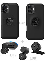 Zestaw do samochodu: etui na telefon iPhone 16 Plus + mocowanie Quad Lock