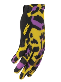 Rękawice cross Thor Sportmode Cheetah żółto-fioletowe