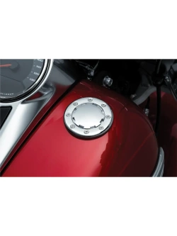 Korek wlewu paliwa Kuryakyn Flush srebrny [montowany na płasko]