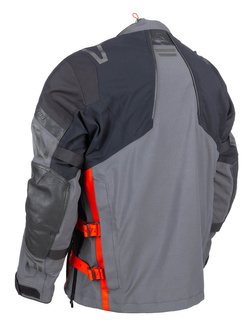Kurtka motocyklowa tekstylna Klim Latitude szaro-czerwona