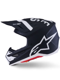 Kask enduro Alpinestars SM7 Dasher czarno-biały matowy