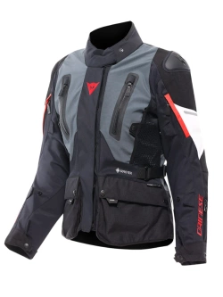 Kurtka motocyklowa damska tekstylna Dainese Carve Master 4 Gore-Tex szaro-czarna