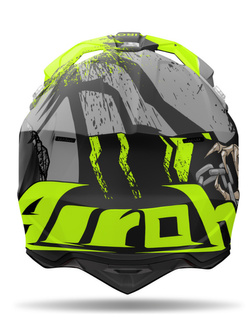 Kask enduro Airoh Wraaap Darkness czarno-fluo