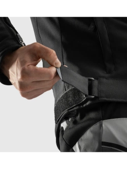 Kurtka motocyklowa tekstylna Rebelhorn Borg II czarno-szaro-czerwona