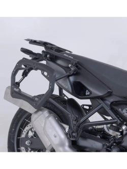 Zestaw: kufry boczne DUSC L + kufer centralny DUSC L + stelaże PRO + stelaż Adventure-Rack SW-Motech Royal Enfield Himalayan 450 Rally (25-) [poj.: 3 x 41l]