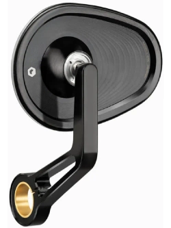 Lusterko motocyklowe uniwersalne Motogadget Mo.view Club aluminiowe, czarne [długość ramienia: 130 mm]