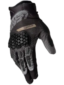 Rękawice motocyklowe Leatt Hydradri 5.5 Slealth Short czarno-szaro-złote