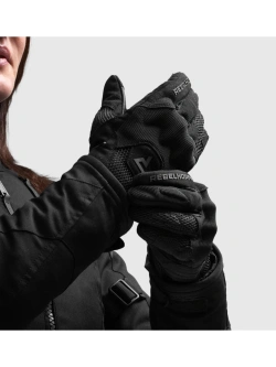 Rękawice motocyklowe letnie damskie Rebelhorn Core czarne