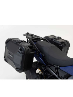 Zestaw: kufry boczne DUSC M/L + stelaże PRO SW-MOTECH do motocykla Suzuki V-Strom 1050 / XT (19-) [pojemność 41/33 l]