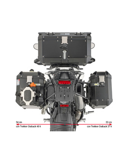 Stelaż kufrów bocznych Monokey Cam-Side GIVI PL One-Fit Triumph Tiger 900/ GT/ GT Pro/ Rally/ Rally Pro (20-)