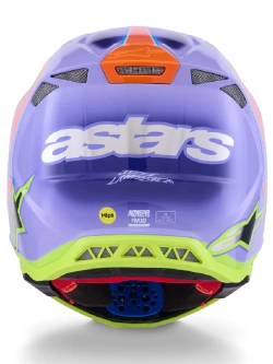 Kask enduro Alpinestars MX Supertech M10 Jett Lawrence fioletowo-różowy-fluo