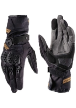 Rękawice motocyklowe Leatt Hydradri 6.5 Stealth czarno-szaro-brązowe