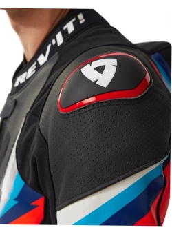 Kombinezon motocyklowy jednoczęściowy REV’IT! Quantum 3 fluo czerwono-czarny