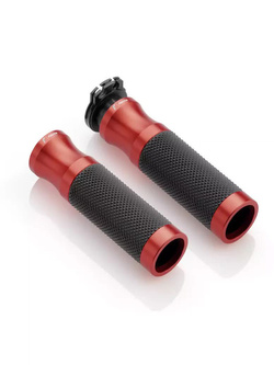 Manetki motocyklowe Rizoma Sport (Ø 22 mm) czerwono-czarne