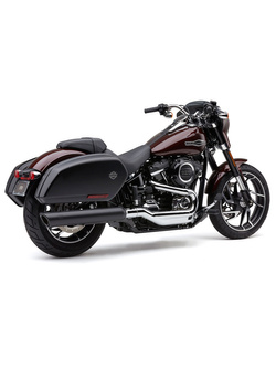 Tłumik motocyklowy Cobra 909 Twins Slip-On do modeli Harley Davidson Softail Sport Glide (18-20) czarny