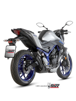 Tłumik motocyklowy Slip-On Line (Double Gun) MIVV do Yamaha MT-03 (16-) czarny