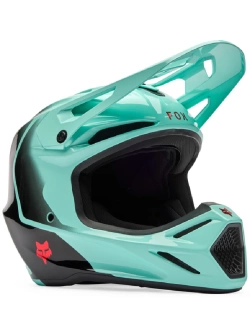 Kask enduro Fox V3 Drip czarno-niebieski