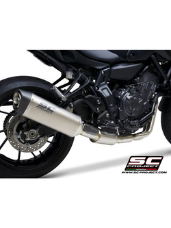Pełny układ wydechowy 2-1, SC-Project SC1-S Titanium + Carbon [EURO5] - Yamaha MT-07 [21]