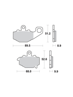 KLOCKI HAMULCOWE SBS 611 LS