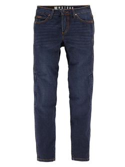 Jeansy motocyklowe damskie Icon MH1000 niebieskie