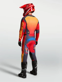 Bluza cross Alpinestars MX Racer Hunt czerwono-szare