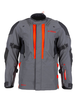 Kurtka motocyklowa tekstylna Klim Latitude szaro-czerwona