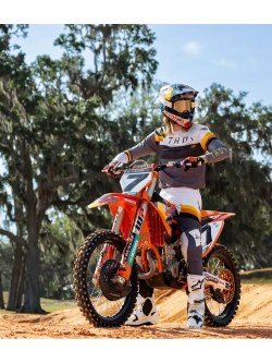 Bluza enduro Thor Sportmode League szaro-biała