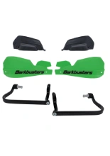 Osłony dłoni Barkbusters VPS z regulowanymi deflektorami, zielone + zestaw montażowy BMW, Honda, KTM, Suzuki