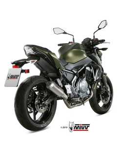 Pełny układ wydechowy (MK3) MIVV do Kawasaki Ninja 650 / Z650 (17-) srebrny