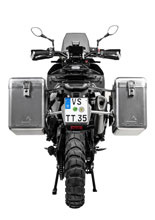 Zestaw: kufry boczne srebrne Zega Mundo + stelaże srebrne Touratech Husqvarna Norden 901/ Expedition, KTM Adventure 890/ R/ 790/ R (38+45L)