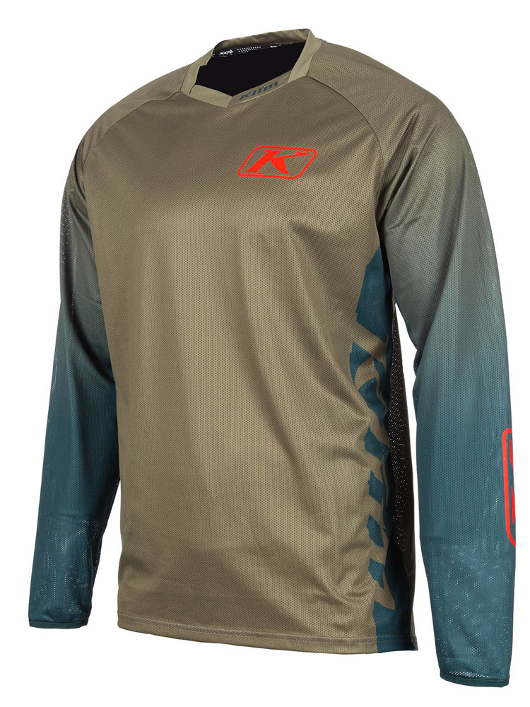 Bluza enduro Klim XC Lite zielono-niebieska