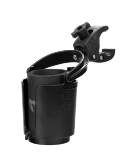 Samopoziomujący uchwyt na napoje RAM Level Cup z klamrą zaciskową Tough-Claw [pojemność ok. 470 ml]
