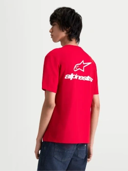 Koszulka z krótkim rękawem Alpinestars Combo Back CSF czerwona